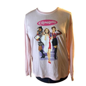 Clueless  Women’s Pink Long Sleeve Shirt (Size Small)